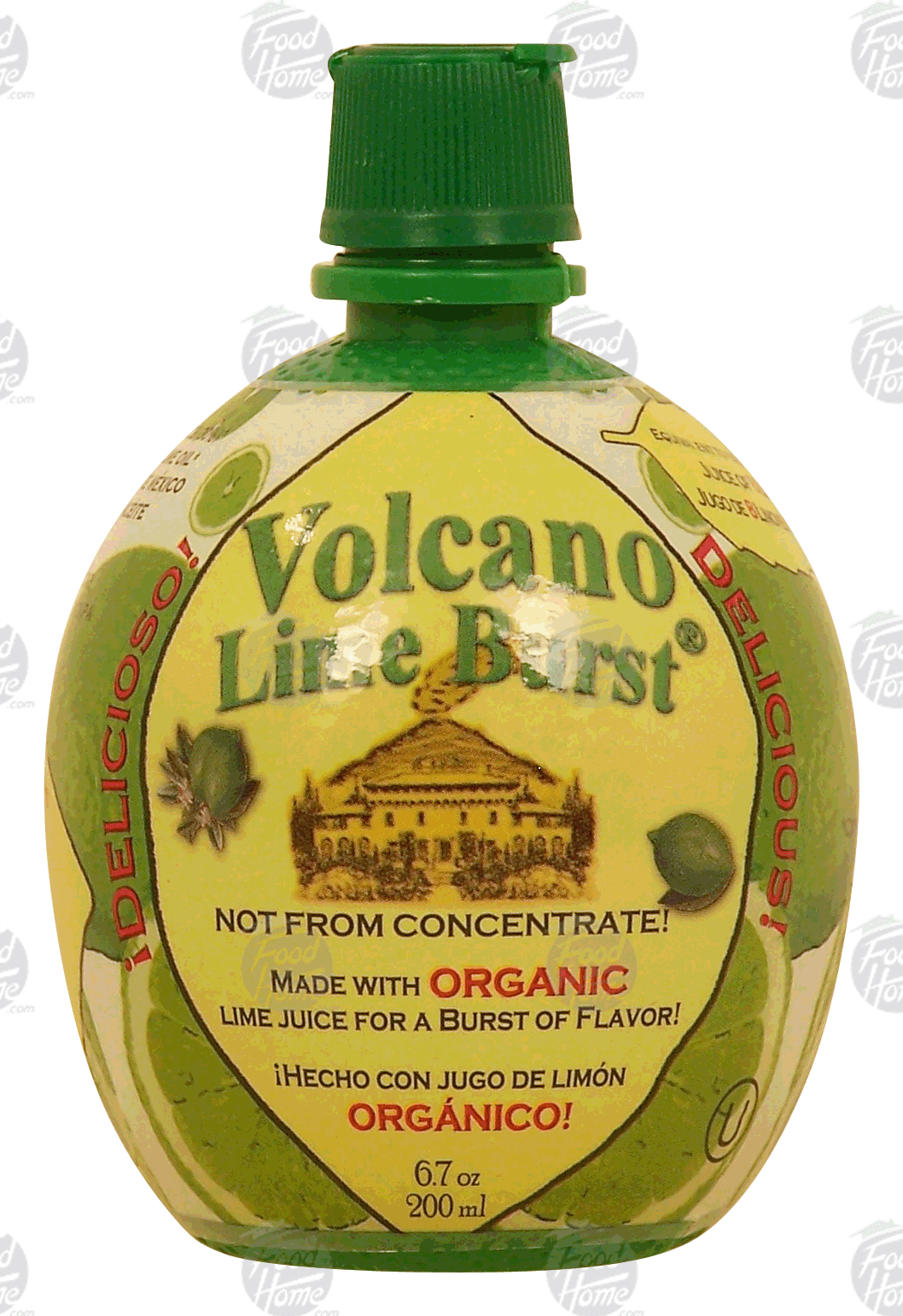 Volcano Lime Burst lime juice made with orgranic Full-Size Picture